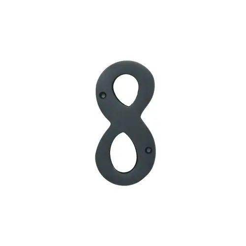 4 Inches Height Solid Brass House Number Number 8 Oil Rubbed Bronze