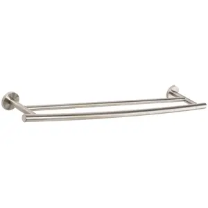 Amerock BH26545SS 24" (610 mm) Arrondi Double Towel Bar Stainless Steel Finish