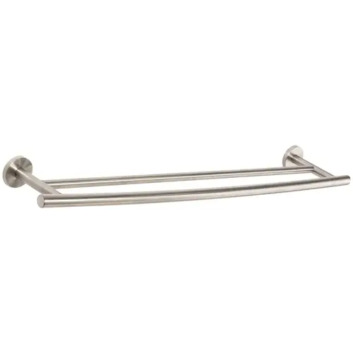 24" (610 mm) Arrondi Double Towel Bar Stainless Steel Finish 24" (610 mm) Arrondi Double Towel Bar Stainless Steel Finish