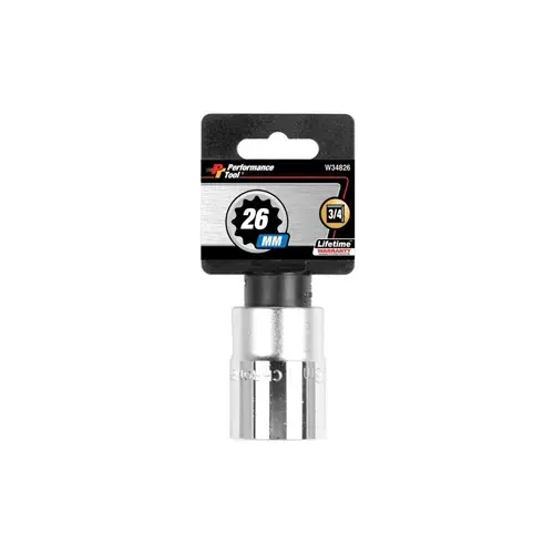 3/4" Dr 26mm 12pt Socket 3/4" Dr 26mm 12pt Socket