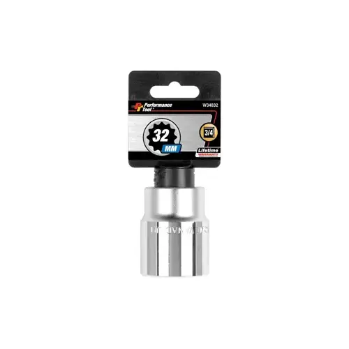3/4" Dr 32mm 12pt Socket 3/4" Dr 32mm 12pt Socket