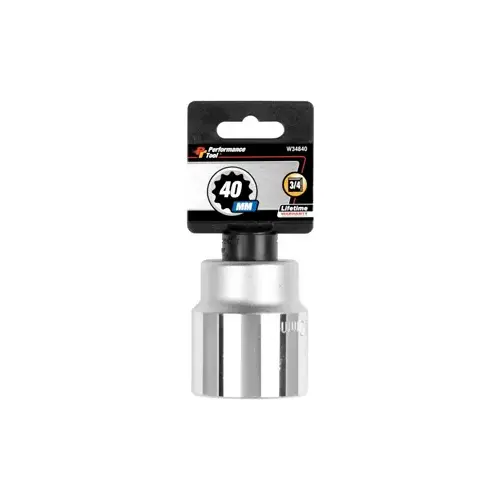 3/4" Dr 40mm 12pt Socket 3/4" Dr 40mm 12pt Socket