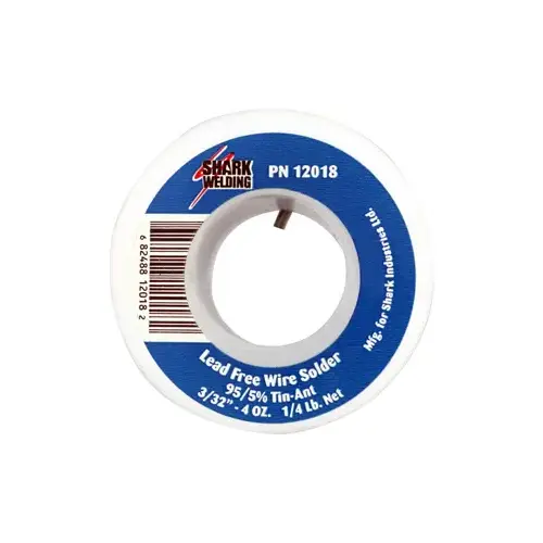 3/32" 95/5% Tin-Ant - 1/4 Lb. 3/32" 95/5% Tin-Ant - 1/4 Lb.