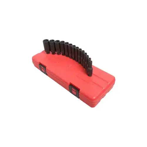 1/4"Drive 14 Piece Metric Deep 1/4"Drive 14 Piece Metric Deep