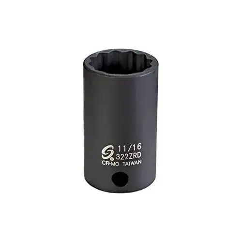 3/8" Dr. 11/16" 12pt Semi-Deep 3/8" Dr. 11/16" 12pt Semi-Deep