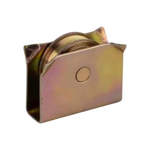 Sliding Window Rollers, Metal Material, 9/16" Wheel Diameter, 3/4" Housing Length, Dichromate Finish, Pack of 10 Sliding Window Rollers, Metal Material, 9/16" Wheel Diameter, 3/4" Housing Length, Dichromate Finish, Pack of 10