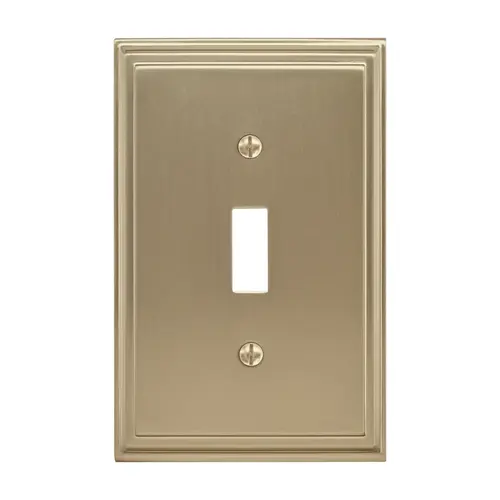 Mulholland Single Toggle Wall Plate Golden Champagne Finish Mulholland Single Toggle Wall Plate Golden Champagne Finish