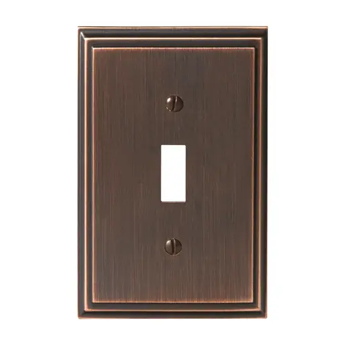 Mulholland Single Toggle Wall Plate Oil Rubbed Bronze Finish Mulholland Single Toggle Wall Plate Oil Rubbed Bronze Finish