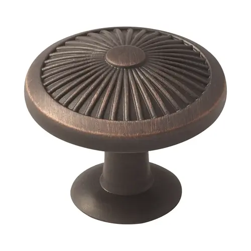 1-3/8" (35 mm) Diameter Crawford Cabinet Knob Oil Rubbed Bronze Finish 1-3/8" (35 mm) Diameter Crawford Cabinet Knob Oil Rubbed Bronze Finish