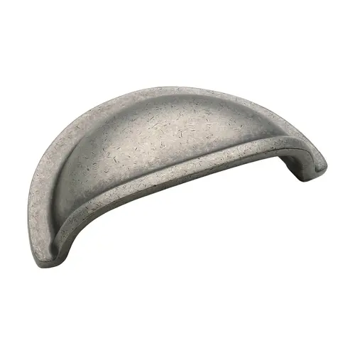 3" (76 mm) Center to Center Advantage Solid Brass Cup Pull Weathered Nickel Finish 3" (76 mm) Center to Center Advantage Solid Brass Cup Pull Weathered Nickel Finish