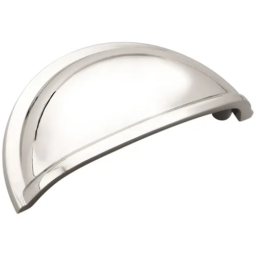 3" (76 mm) Center to Center Allison Cabinet Cup Pull Bright Chrome Finish 3" (76 mm) Center to Center Allison Cabinet Cup Pull Bright Chrome Finish