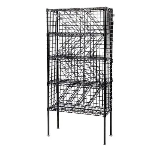 Bulk Wine Wire Security Unit Black 48"W X 14"D X 74"H Bulk Wine Wire Security Unit Black 48"W X 14"D X 74"H