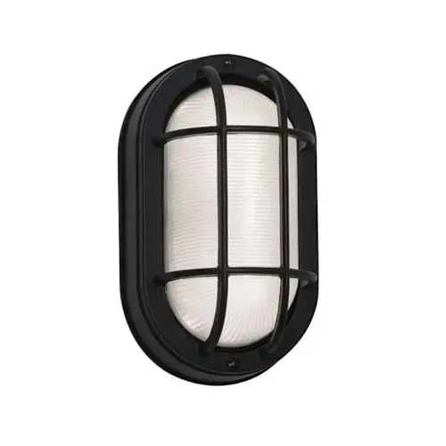 8-1/2 In. Outdoor LED Nautical Wall Fixture, 3000k, Black 8-1/2 In. Outdoor LED Nautical Wall Fixture, 3000k, Black