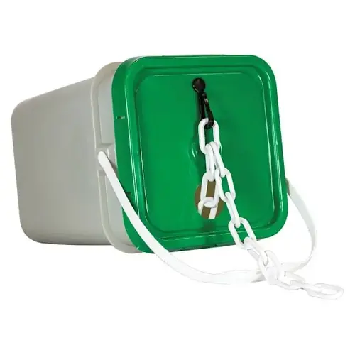 2" X 160 White Biodegradable Plastic Safety Chain - Pail 2" X 160 White Biodegradable Plastic Safety Chain - Pail