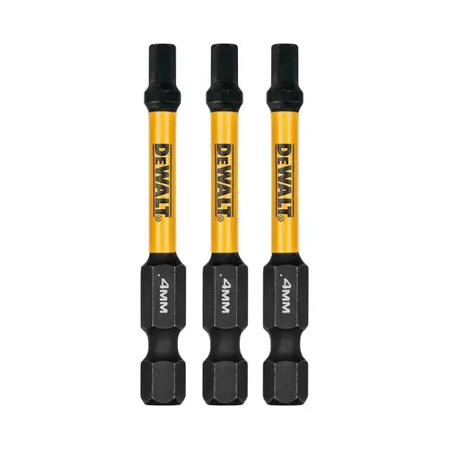 DEWALT Elite Series Insert Bit, 4 mm Drive, Hex Drive, 1/4 in Shank, Hex Shank, 2-1/4 in L, Steel DEWALT Elite Series Insert Bit, 4 mm Drive, Hex Drive, 1/4 in Shank, Hex Shank, 2-1/4 in L, Steel
