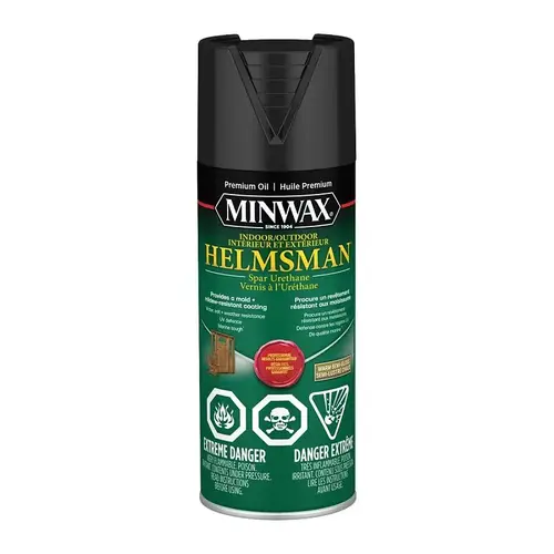 Minwax Helmsman Spar Urethane Varnish, Semi-Gloss, Clear, Aerosol, 11.5 oz Minwax Helmsman Spar Urethane Varnish, Semi-Gloss, Clear, Aerosol, 11.5 oz