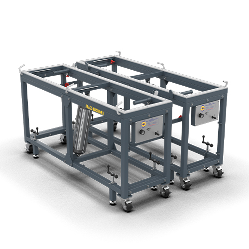 Abaco Machines USA APFT7422 Dual Polished Flip Table Grey