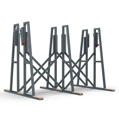 Triple Side Truck Folding Truck A-Frame Grey Triple Side Truck Folding Truck A-Frame Grey