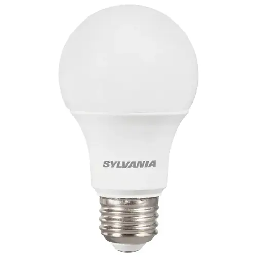 LED Light Bulb, Plastic Material, 8.5 Watts Power, Medium E26 Base, 5000K Color Temperature, Frosted Finish, Pack Of 12 LED Light Bulb, Plastic Material, 8.5 Watts Power, Medium E26 Base, 5000K Color Temperature, Frosted Finish, Pack Of 12