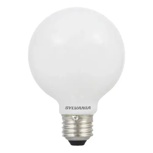 LED Light Bulb, Soda Lime Glass Material, 3 Watts Power, Medium E26 Base, 5000K Color Temperature, Frosted Finish, Pack Of 2 LED Light Bulb, Soda Lime Glass Material, 3 Watts Power, Medium E26 Base, 5000K Color Temperature, Frosted Finish, Pack Of 2