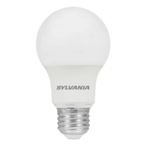 LED Light Bulb, Plastic Material, A19 Lamp Type, 14 Watts Power, 1500 Lumens Light Output, 3000K Color Temperature, Frosted Finish LED Light Bulb, Plastic Material, A19 Lamp Type, 14 Watts Power, 1500 Lumens Light Output, 3000K Color Temperature, Frosted Finish