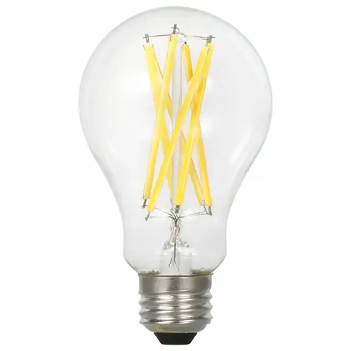 LED Antique Filament Light Bulb, Soft Glass Material, 15 Watts, A21 Lamp Type, 1600 Lumens, 2700K Color Temperature, Clear Finish, Pack of 2 LED Antique Filament Light Bulb, Soft Glass Material, 15 Watts, A21 Lamp Type, 1600 Lumens, 2700K Color Temperature, Clear Finish, Pack of 2