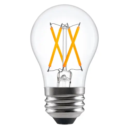 LED Antique Filament Light Bulb, Soft Glass Material, A15 Lamp Type, 5.5 Watts Power, 2700K Color Temperature, Clear Finish, Pack of 2 LED Antique Filament Light Bulb, Soft Glass Material, A15 Lamp Type, 5.5 Watts Power, 2700K Color Temperature, Clear Finish, Pack of 2