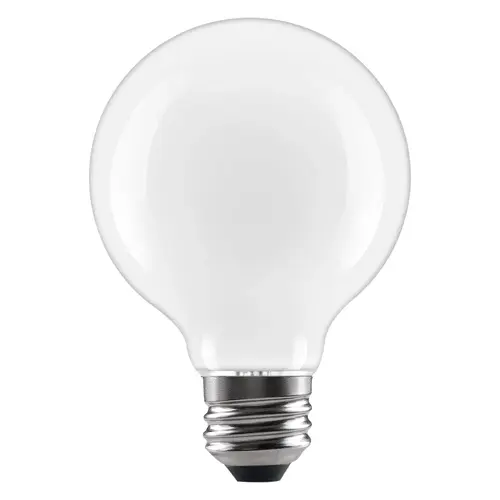 LED Light Bulb, Soft Glass Material, G25 Lamp Type, 4.5 Watts, 2700K Color Temperature, 350 Lumens, Frosted Finish, Pack of 2 LED Light Bulb, Soft Glass Material, G25 Lamp Type, 4.5 Watts, 2700K Color Temperature, 350 Lumens, Frosted Finish, Pack of 2