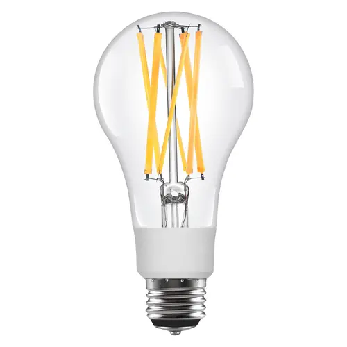 LED Bulb, Soft Glass Material, A21 Lamp Type, 13.5 Watts Power, 2700K Color Temperature, Clear Finish LED Bulb, Soft Glass Material, A21 Lamp Type, 13.5 Watts Power, 2700K Color Temperature, Clear Finish