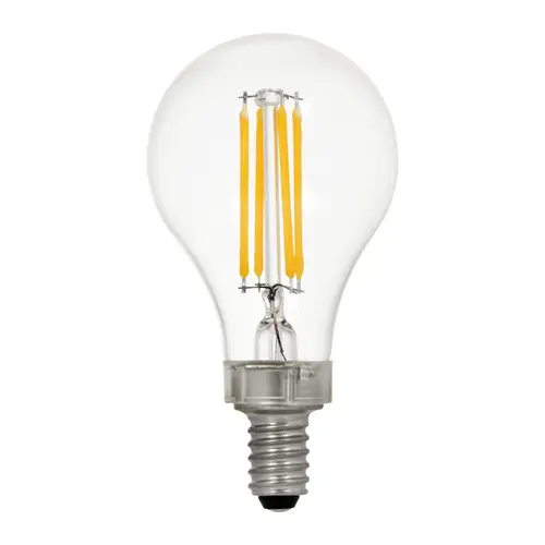 LED Antique Filament Light Bulb, Soft Glass Material, A15 Lamp Type, 5.5 Watts, 2700K Color Temperature, Clear Finish, Pack Of 2 LED Antique Filament Light Bulb, Soft Glass Material, A15 Lamp Type, 5.5 Watts, 2700K Color Temperature, Clear Finish, Pack Of 2