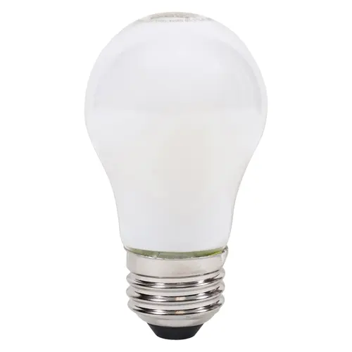 LED Light Bulb, Soft Glass Material, 8 Watts Power, A15 Lamp Type, 5000K Color Temperature, Frosted Finish, Pack Of 2 LED Light Bulb, Soft Glass Material, 8 Watts Power, A15 Lamp Type, 5000K Color Temperature, Frosted Finish, Pack Of 2