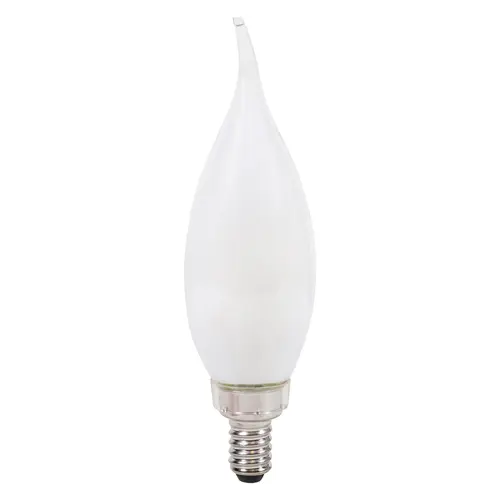 LED Bulb, Soft Glass Material, 4-3/4" Height, 1-3/8" Diameter, 4.5 Watts Power, 5000K Color Temperature, Frosted Finish, Pack Of 2 LED Bulb, Soft Glass Material, 4-3/4" Height, 1-3/8" Diameter, 4.5 Watts Power, 5000K Color Temperature, Frosted Finish, Pack Of 2
