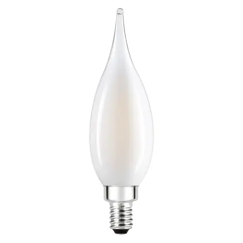 LED Bulb, Soft Glass Material, 5.5 Watts, 500 Lumens, 2700K Color Temperature,1-3/8" Diameter, Frosted Finish, Pack Of 2 LED Bulb, Soft Glass Material, 5.5 Watts, 500 Lumens, 2700K Color Temperature,1-3/8" Diameter, Frosted Finish, Pack Of 2