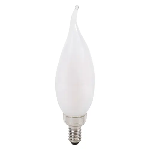 LED Bulb, Soft Glass Material, 5.5 Watts, 500 Lumens, B10 Lamp Type, 5000K Color Temperature, Frosted Finish, Pack Of 2 LED Bulb, Soft Glass Material, 5.5 Watts, 500 Lumens, B10 Lamp Type, 5000K Color Temperature, Frosted Finish, Pack Of 2