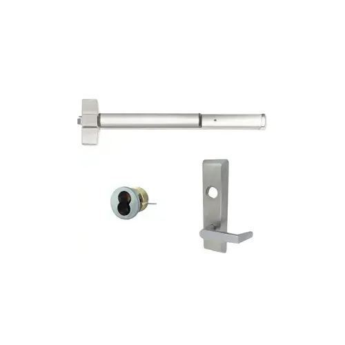 KIT - Rim Exit Device, N959 Newport Storeroom Lever Trim (Includes CL6 LFIC Rim Housing, Less Core), Key Operated Lever, RHR Right Hand Reverse/Reversible Handing, M54 SNB, Sex Nuts and Bolts, 48", Hex Dogging, Grade 1, ED5000 Series, 630/US32D Satin Stainless Steel KIT - Rim Exit Device, N959 Newport Storeroom Lever Trim (Includes CL6 LFIC Rim Housing, Less Core), Key Operated Lever, RHR Right Hand Reverse/Reversible Handing, M54 SNB, Sex Nuts and Bolts, 48", Hex Dogging, Grade 1, ED5000 Series, 630/US32D Satin Stainless Steel