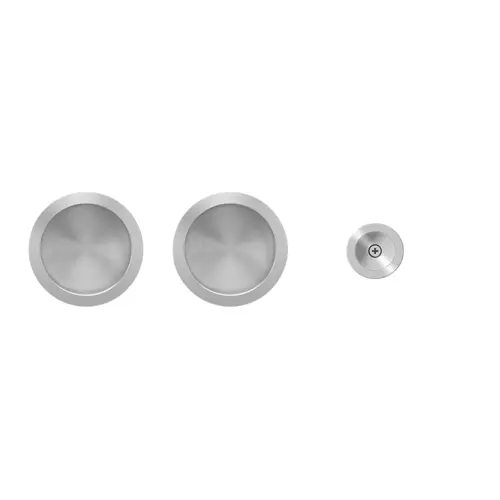 Pocket door set satin stainless steel Pocket door set satin stainless steel
