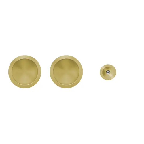 Pocket door set satin brass Pocket door set satin brass