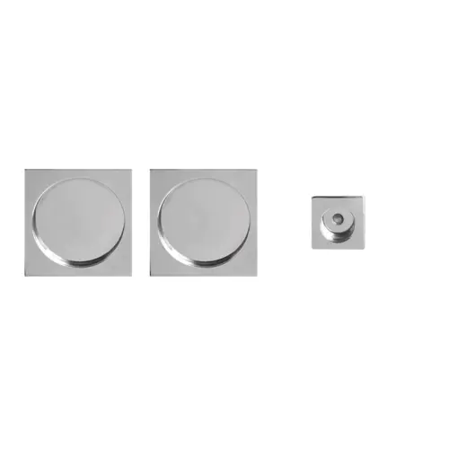 Pocket door set polished stainless steel Pocket door set polished stainless steel