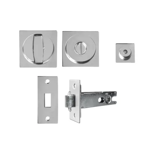 Pocket door set polished stainless steel Pocket door set polished stainless steel
