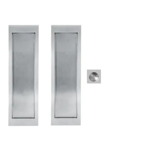 Pocket door set satin stainless steel Pocket door set satin stainless steel