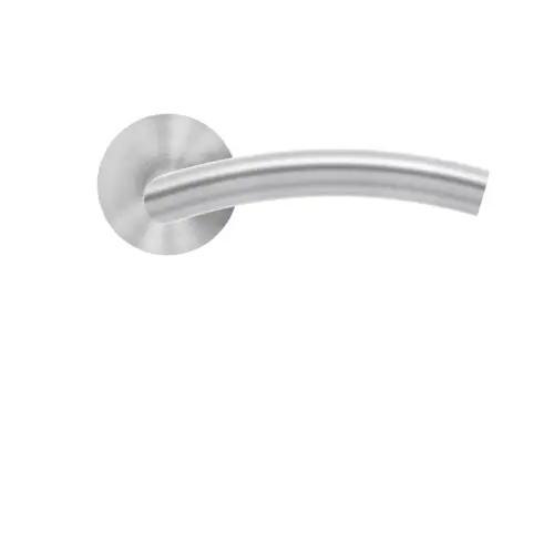 Lever set on rose Corsica satin stainless steel Lever set on rose Corsica satin stainless steel