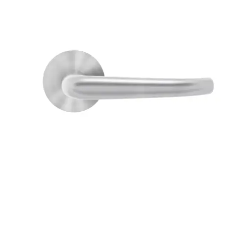 Lever set on rose Elba satin stainless steel Lever set on rose Elba satin stainless steel