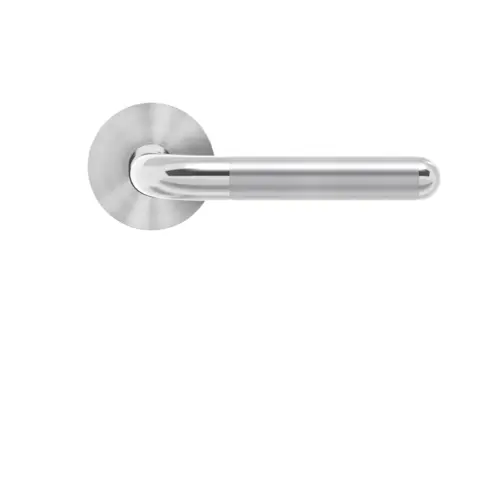 Lever set on rose Lignano Steel Lever set on rose Lignano Steel