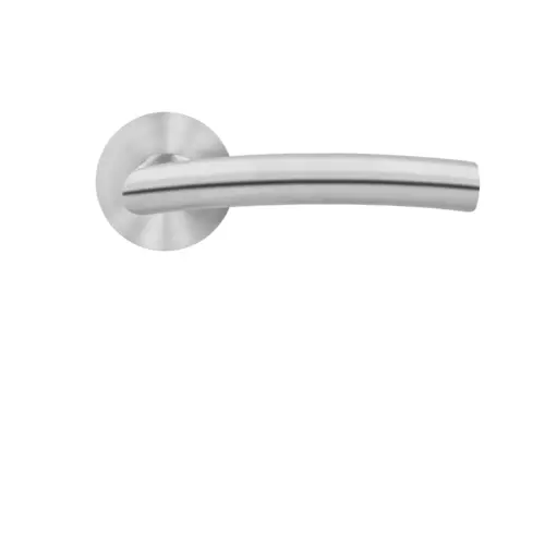 Lever set on rose Madrid satin stainless steel Lever set on rose Madrid satin stainless steel