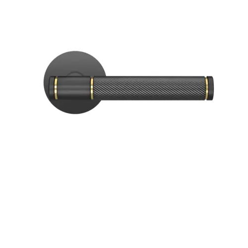 Lever set on rose Studio Series D1 cosmos black Lever set on rose Studio Series D1 cosmos black