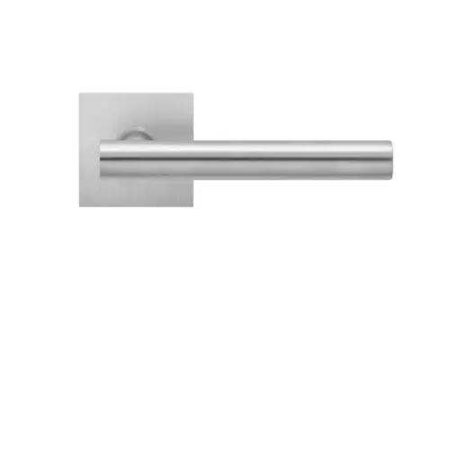 Lever set on rose Manhattan satin stainless steel Lever set on rose Manhattan satin stainless steel