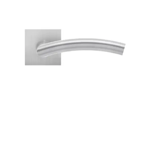 Lever set on rose Corsica satin stainless steel Lever set on rose Corsica satin stainless steel
