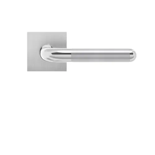 Lever set on rose Lignano Steel Lever set on rose Lignano Steel