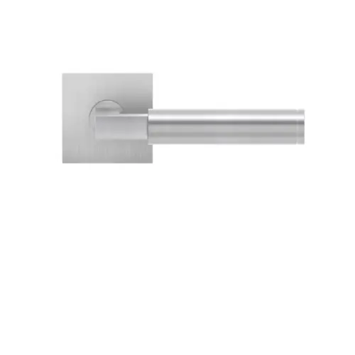 Lever set on rose Tasmania satin stainless steel Lever set on rose Tasmania satin stainless steel