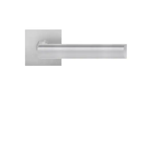 Lever set on rose Paris satin stainless steel Lever set on rose Paris satin stainless steel